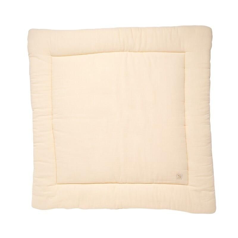 Tapis d'éveil 100x100cm Les Unis Vanilla - sauthon baby deco