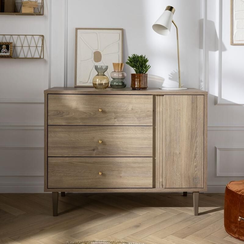 Commode 3 tiroirs 1 porte Mokka - sauthon