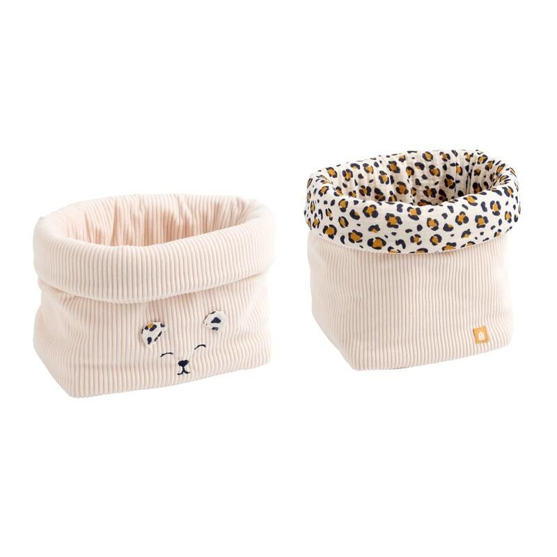 Lot de 2 Panières Léopard - sauthon baby deco