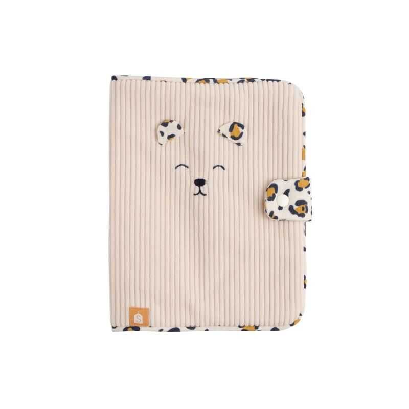 Protège carnet de santé Léopard - sauthon baby deco