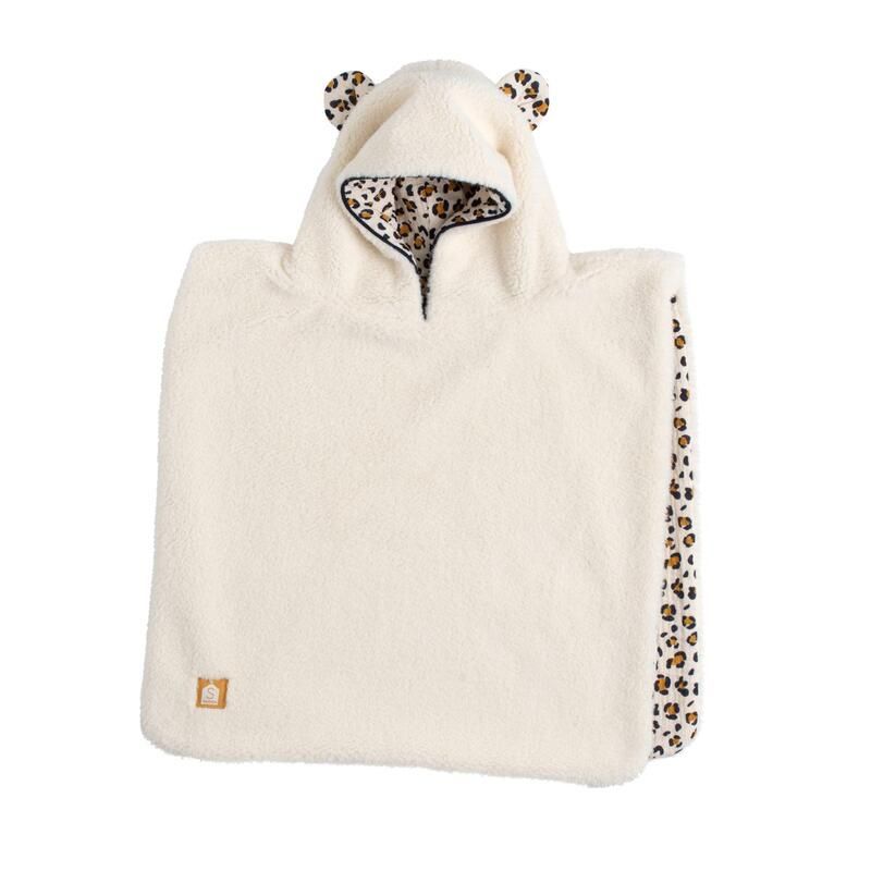 Poncho Chaud Léopard - sauthon baby deco