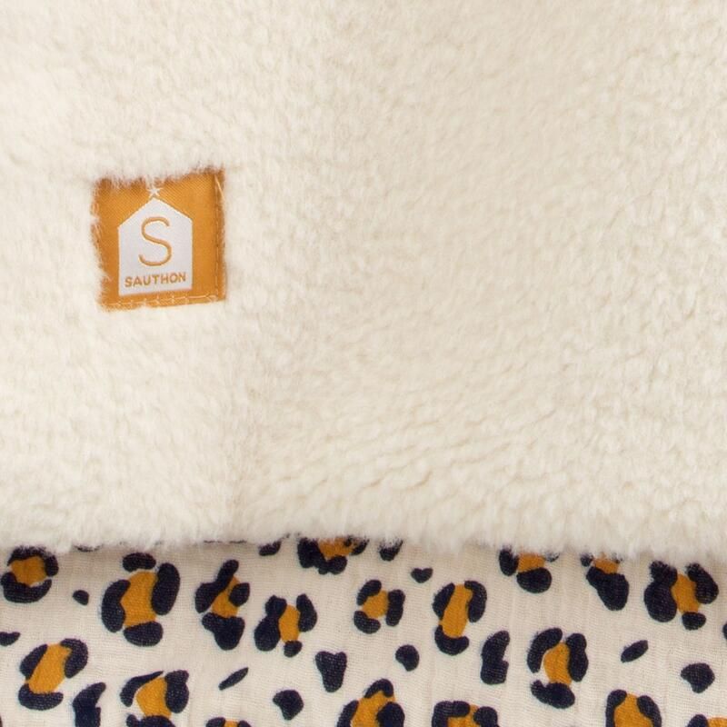 Poncho Chaud Léopard - sauthon baby deco