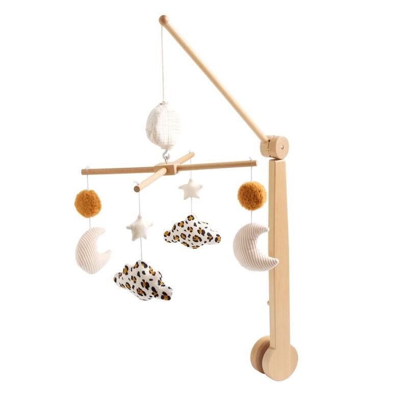 Mobile Musical Bois Léopard - sauthon baby deco