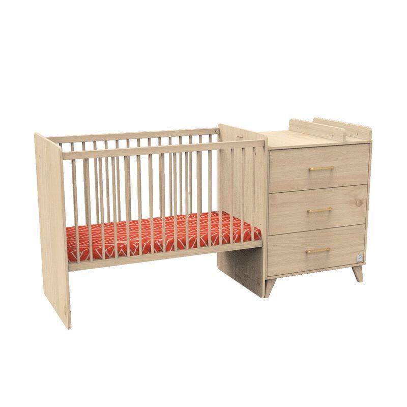 Lit bébé combiné 60x120cm évolutif en 90x190cm Arty - sauthon