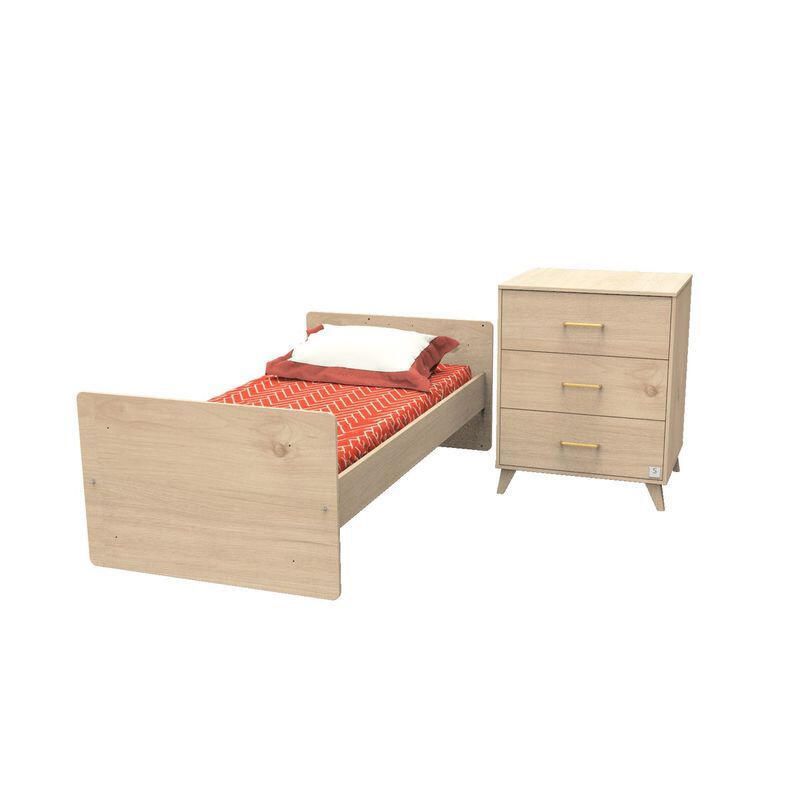 Lit bébé combiné 60x120cm évolutif en 90x190cm Arty - sauthon