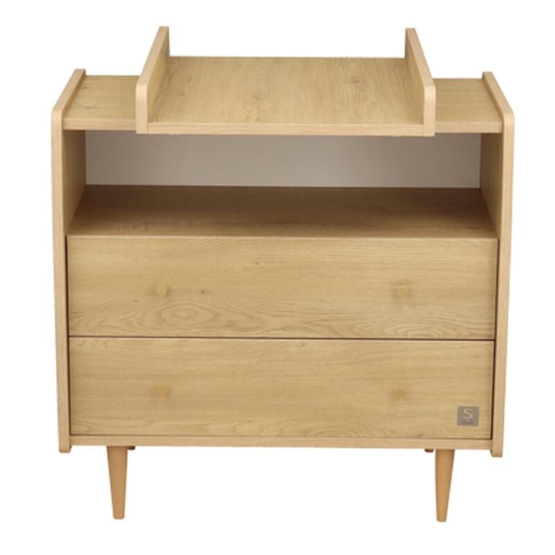 Plan à langer coulissant pour commode 1 niche 2 tiroirs My Love - sauthon