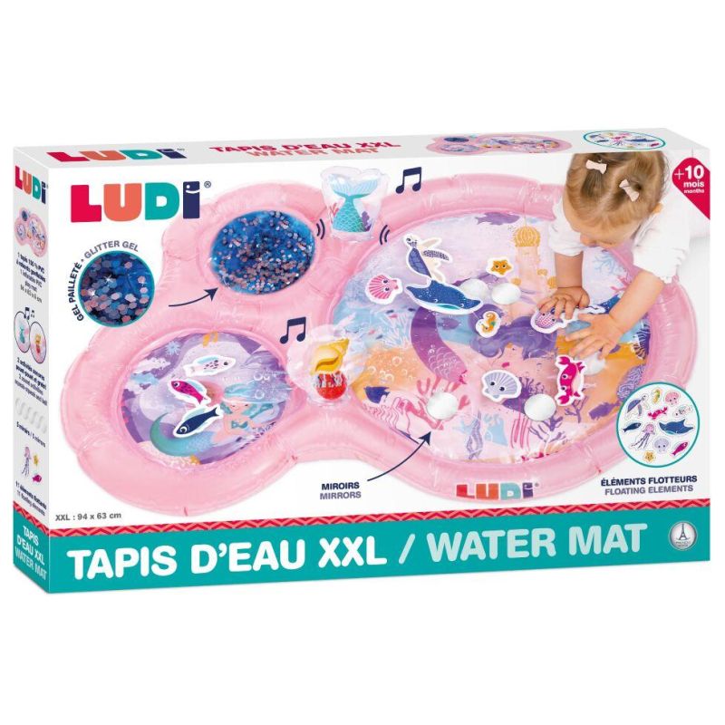 Tapis d'eau XXL Sirène Rose - ludi