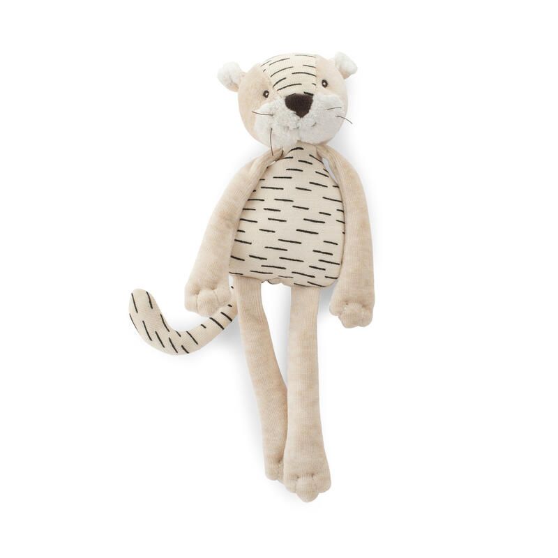 Doudou Hochet Tigre Baboo Crème - moulin roty
