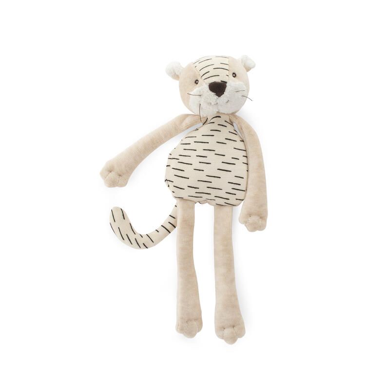 Doudou Hochet Tigre Baboo Crème - moulin roty