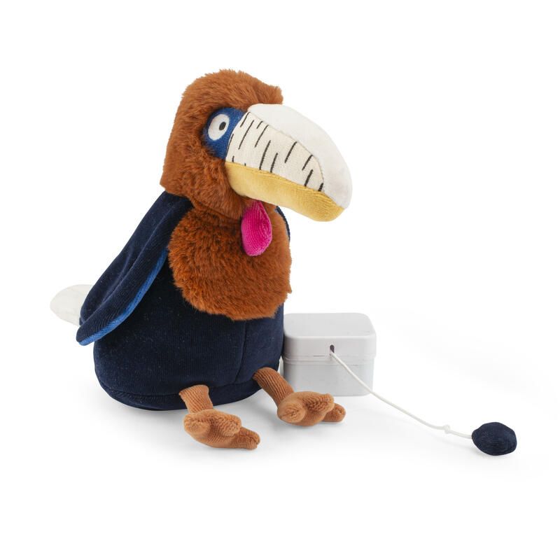 Peluche musicale Calao Litchi Bleu Nuit - moulin roty
