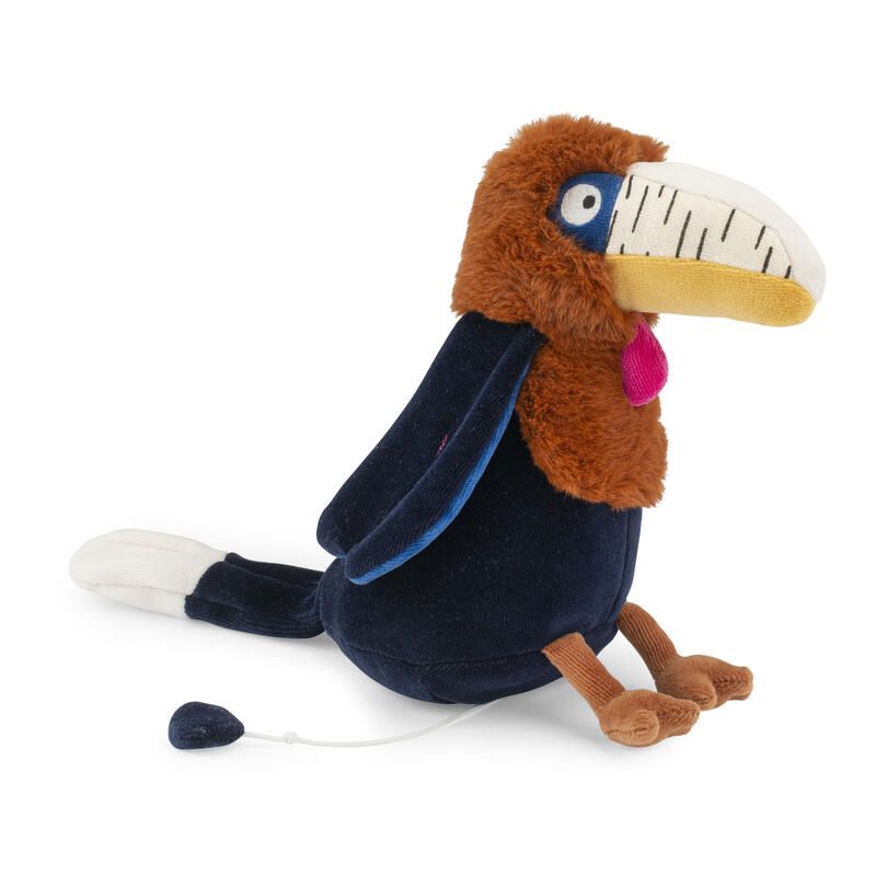 Peluche musicale Calao Litchi Bleu Nuit - moulin roty