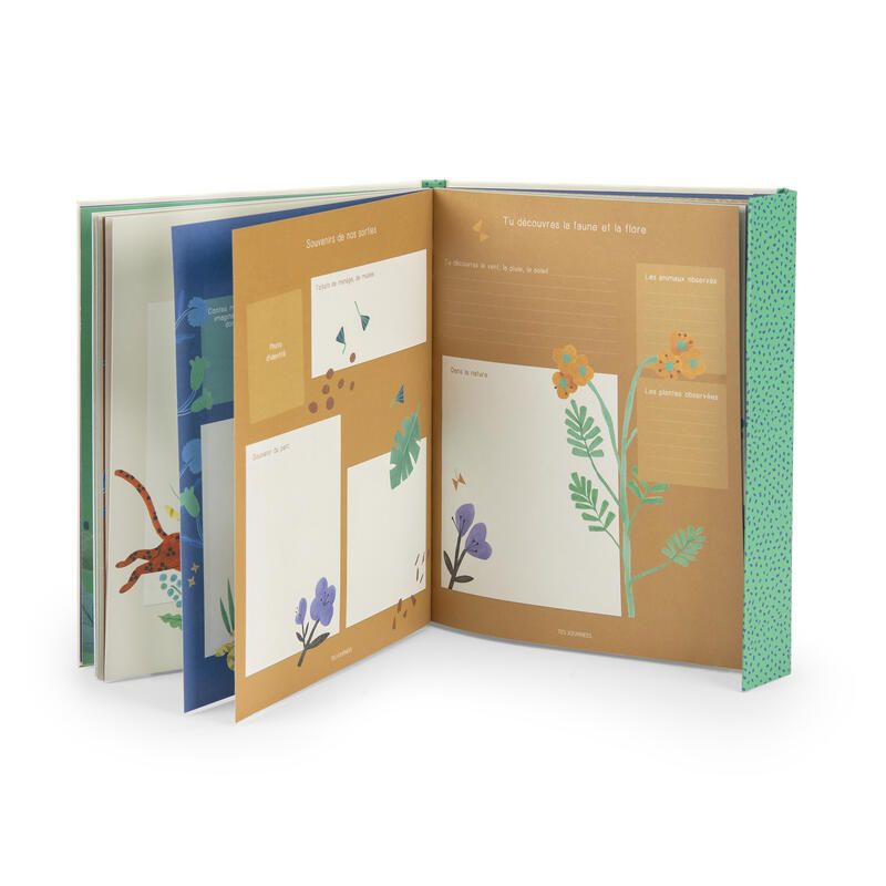 Livre de naissance la forêt Mawa Crème Vert Jaune - moulin roty