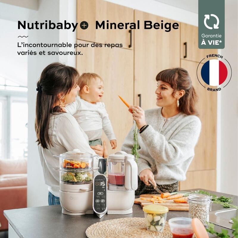 Mixeur Nutribaby + Mineral Beige - babymoov