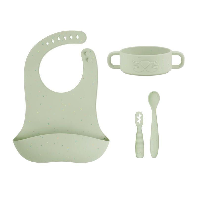 Coffret Premiers Repas Mini Arty Vert - babymoov