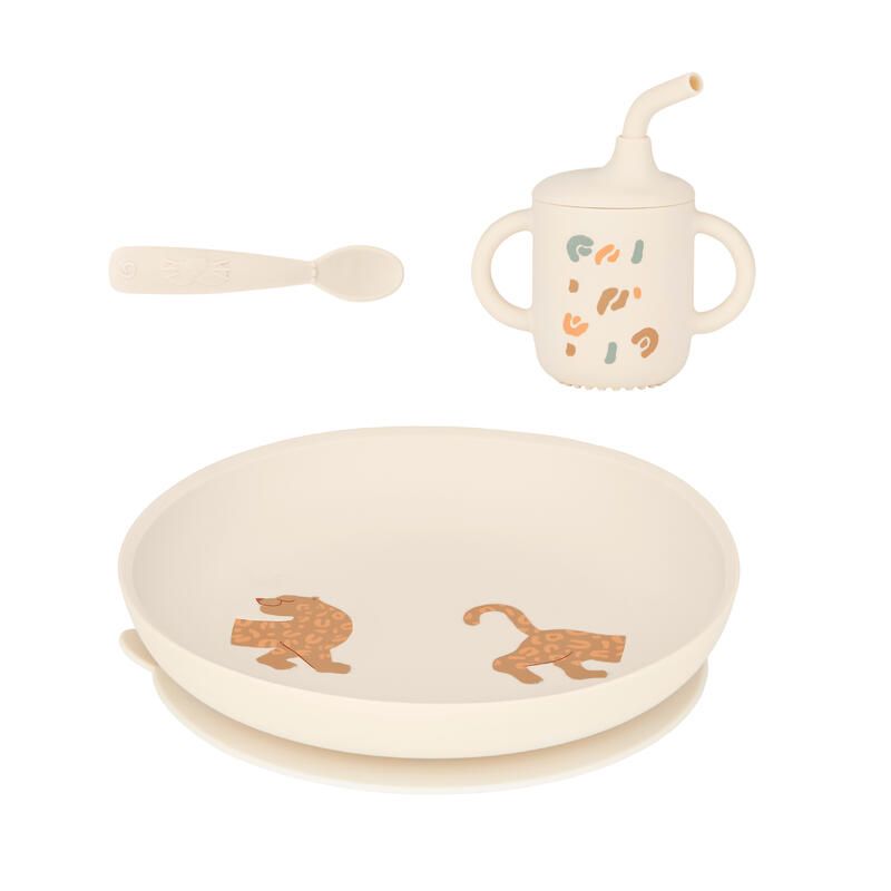 Coffret Repas Comme Un Grand - Little Roar Beige - babymoov