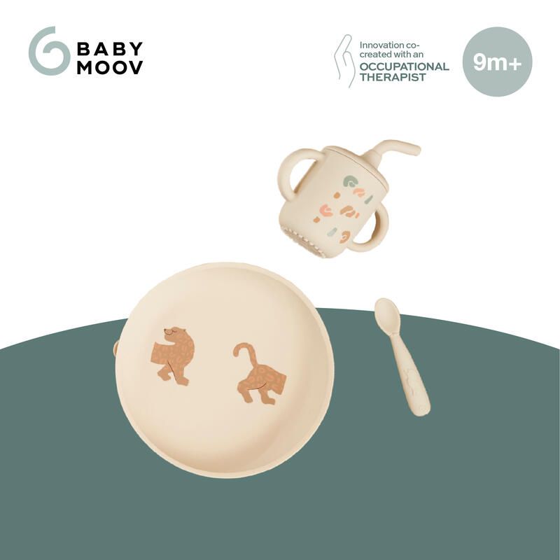 Coffret Repas Comme Un Grand - Little Roar Beige - babymoov