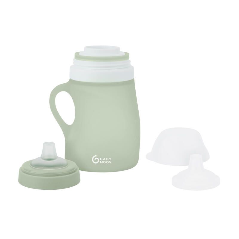 Gourde en Silicone Green - babymoov