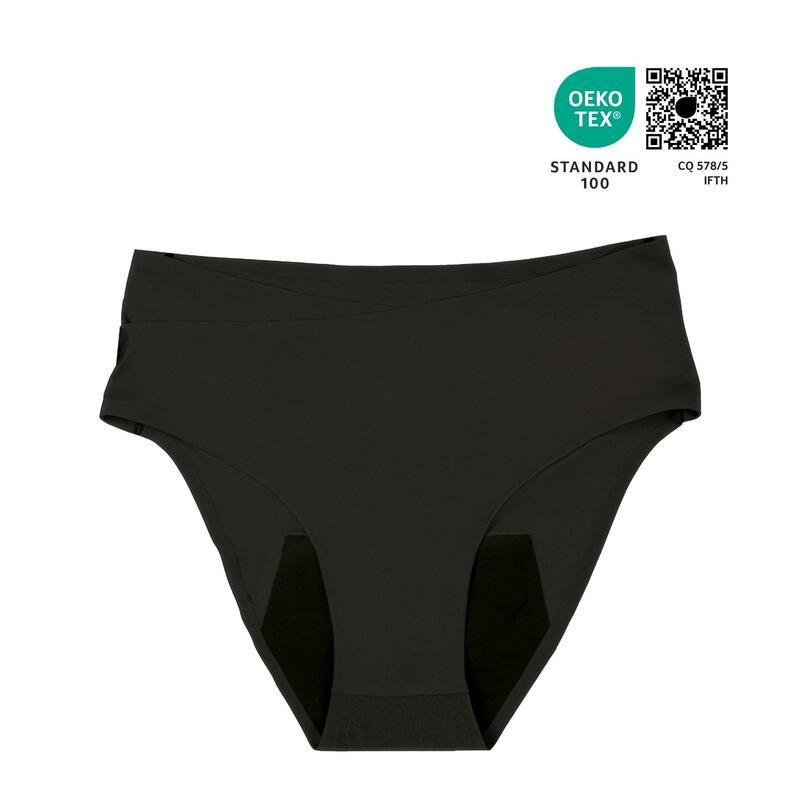 Culotte Post-partum Flowly XS S M Black - doomoo