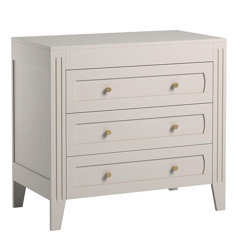Commode 3 tiroirs Milenne Sable Beige - vox