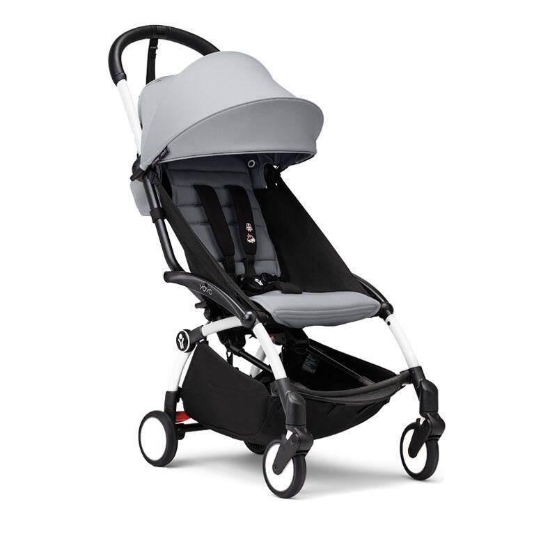Poussette YOYO 3 Pack 6+ Stone Cadre Blanc - stokke