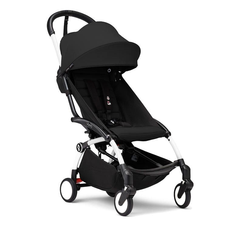 Poussette YOYO 3 Pack 6+ Noir Cadre Blanc - stokke
