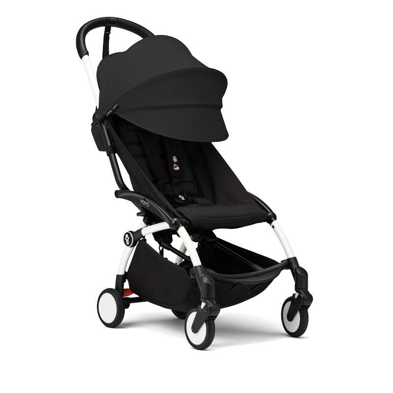 Poussette YOYO 3 Pack 6+ Noir Cadre Blanc - stokke