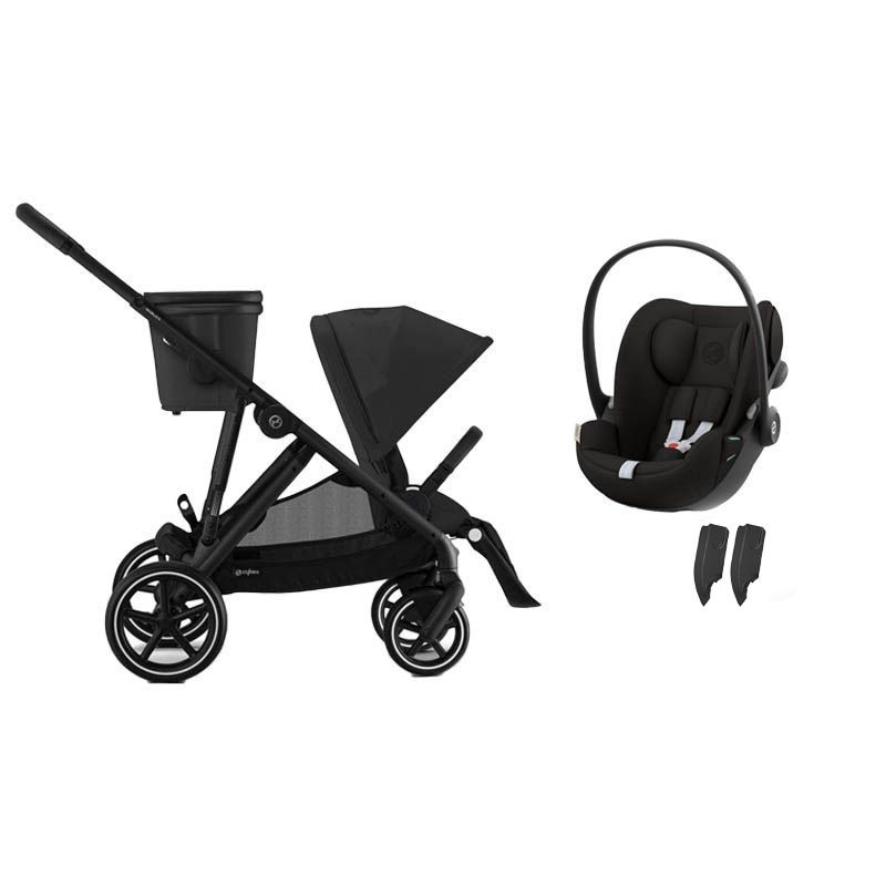 Poussette Gazelle S BLK + Cloud G3 I-size Moon Black - cybex