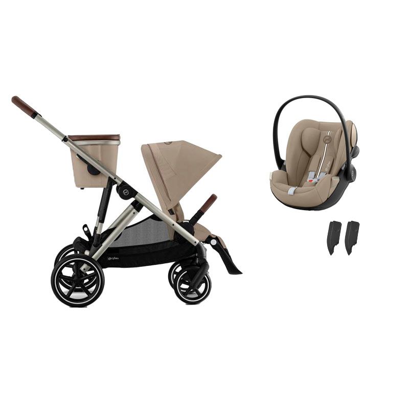 Poussette Duo Gazelle S TPE + Cloud G3 Plus Almond Beige - cybex