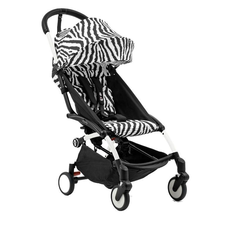 Poussette YOYO 3 Pack 6+ Zèbre Cadre Blanc - stokke
