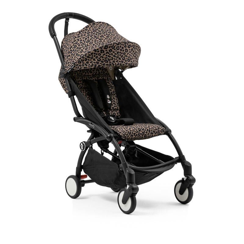 Poussette YOYO 3 Pack 6+ Léopard Cadre Noir - stokke