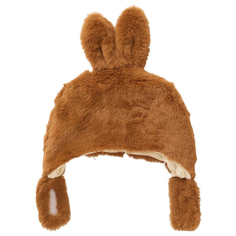 Bonnet lapin fausse fourrure Angora 0-6m - Havane - bb&co