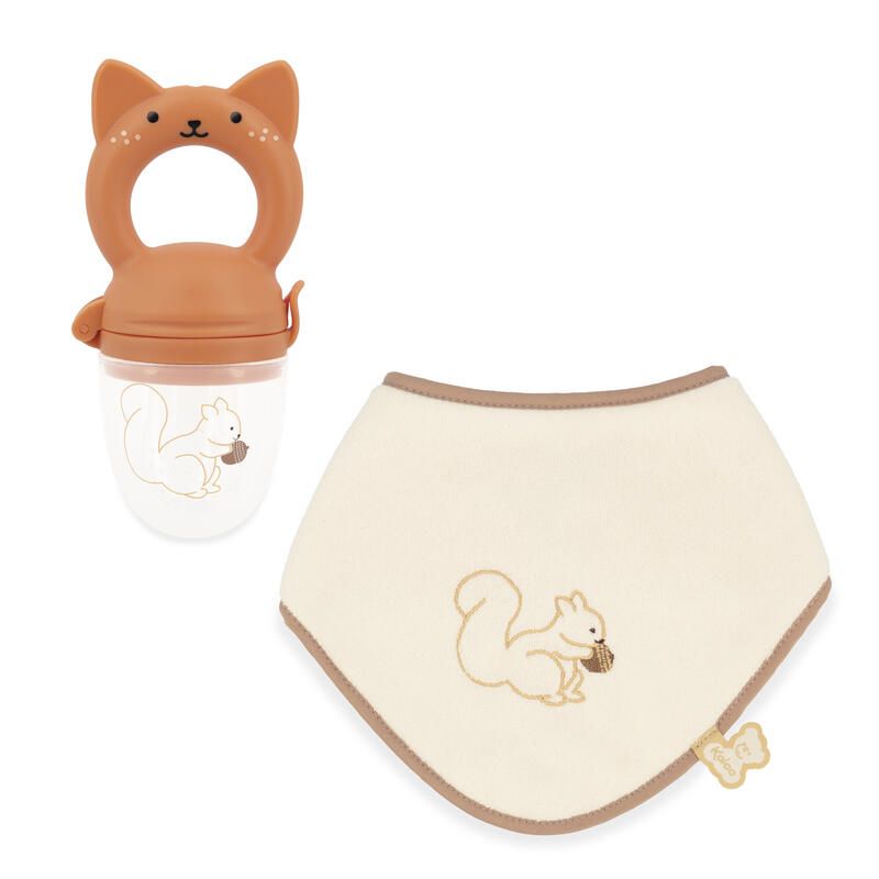 Coffret de bavoir et grignoteuse bébé - kaloo