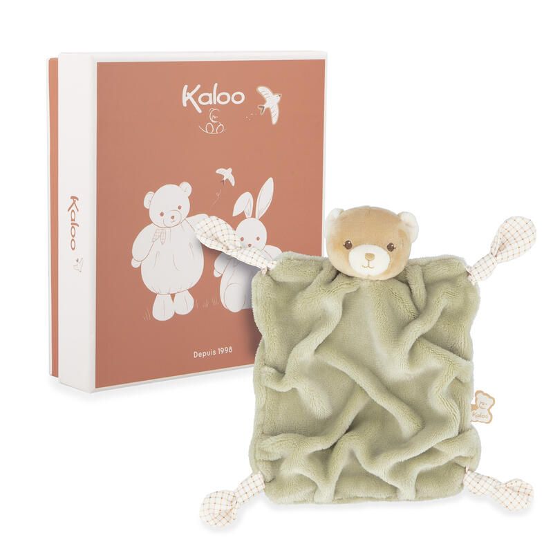 Doudou ours Patapouf Moyen Vert  - kaloo