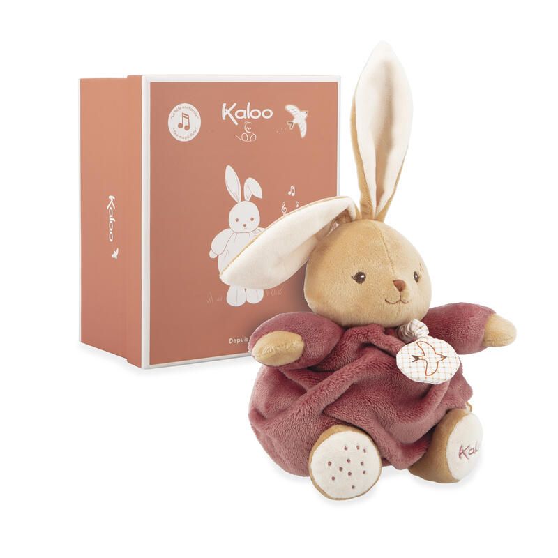 Peluche musical lapin Patapouf Petit Bordeaux  - kaloo
