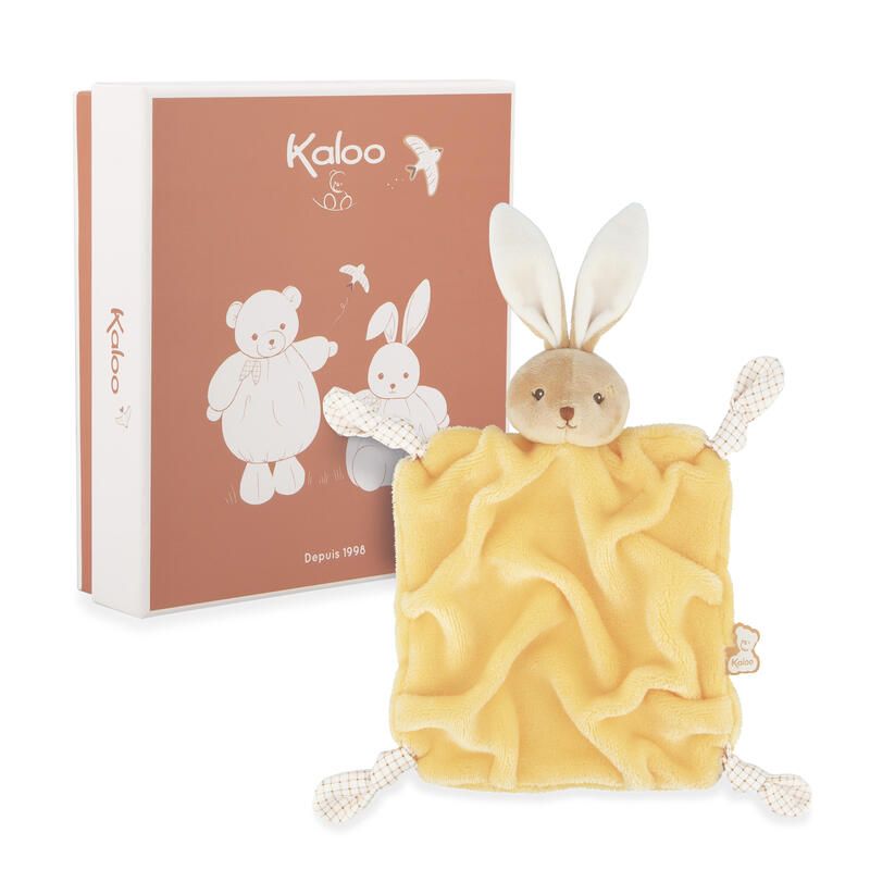 Doudou lapin Patapouf Moyen Jaune - kaloo