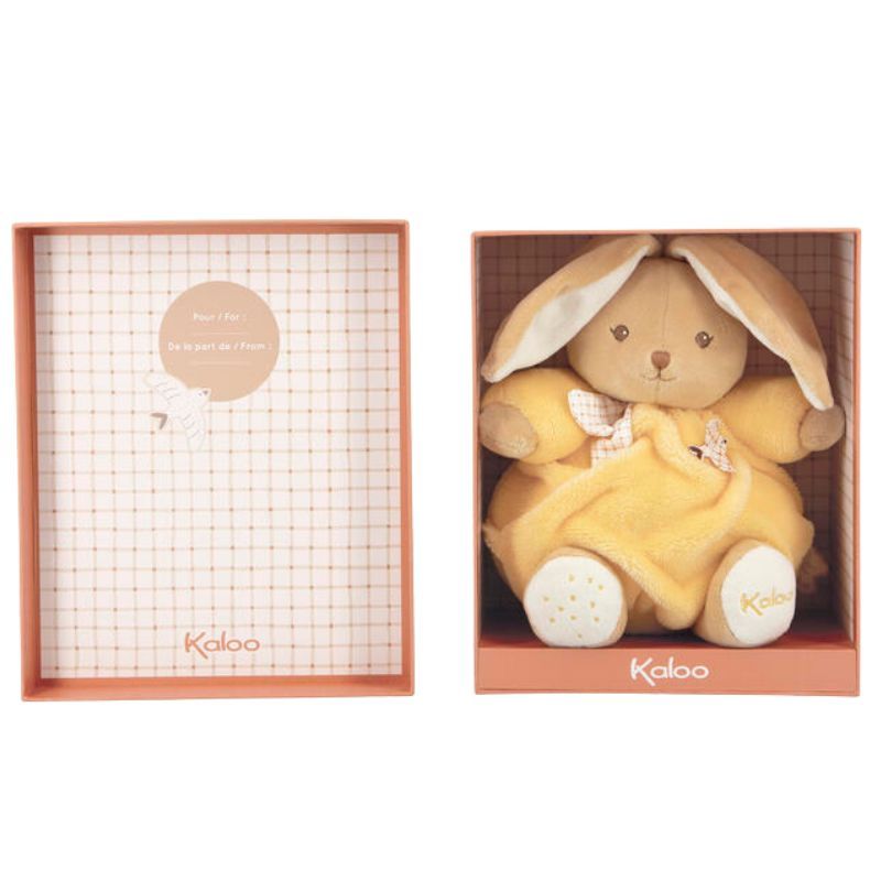 Peluche lapin Patapouf Petit Jaune - kaloo