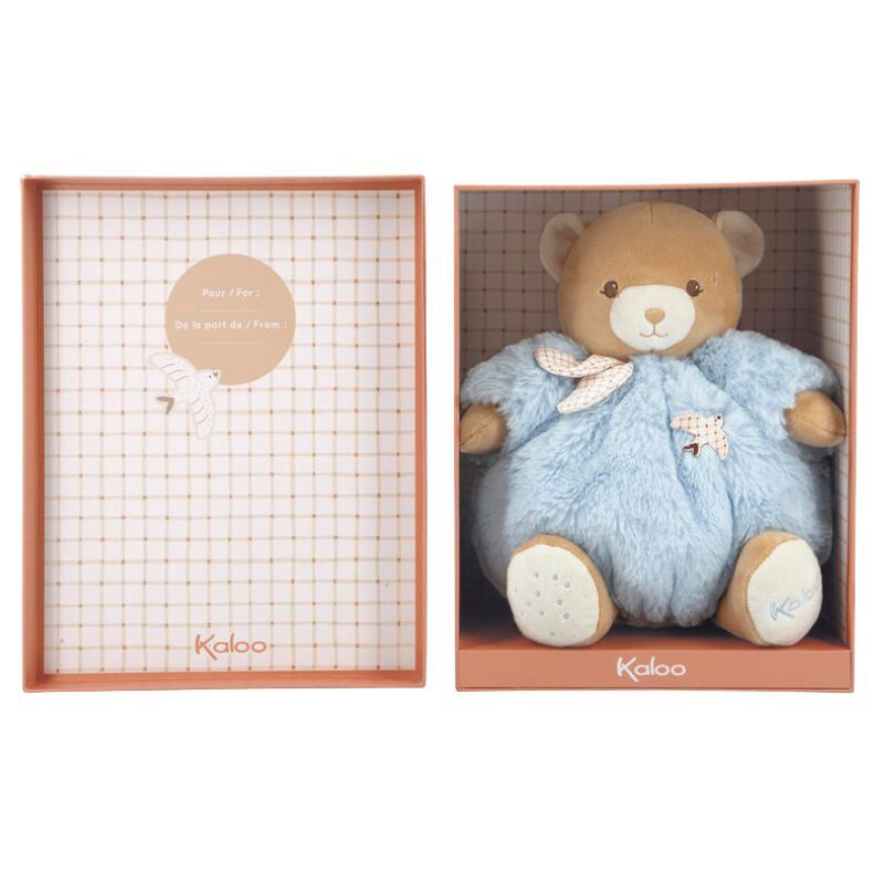 Peluche ours Patapouf Moyen Bleu - kaloo