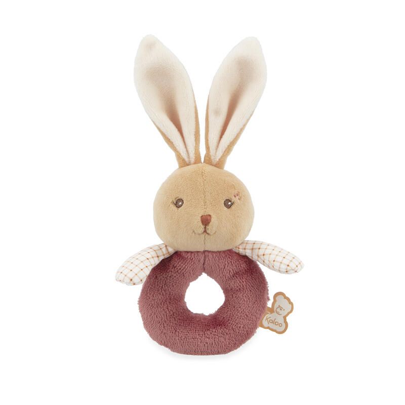 Mon doux hochet Lapin Bordeaux - kaloo