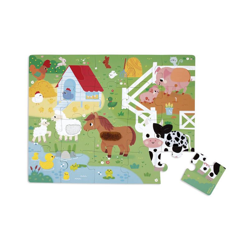 Puzzle tactile Ferme - janod