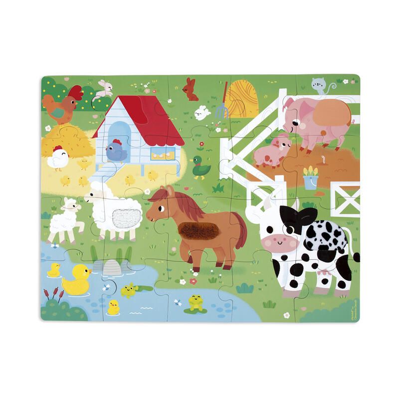 Puzzle tactile Ferme - janod