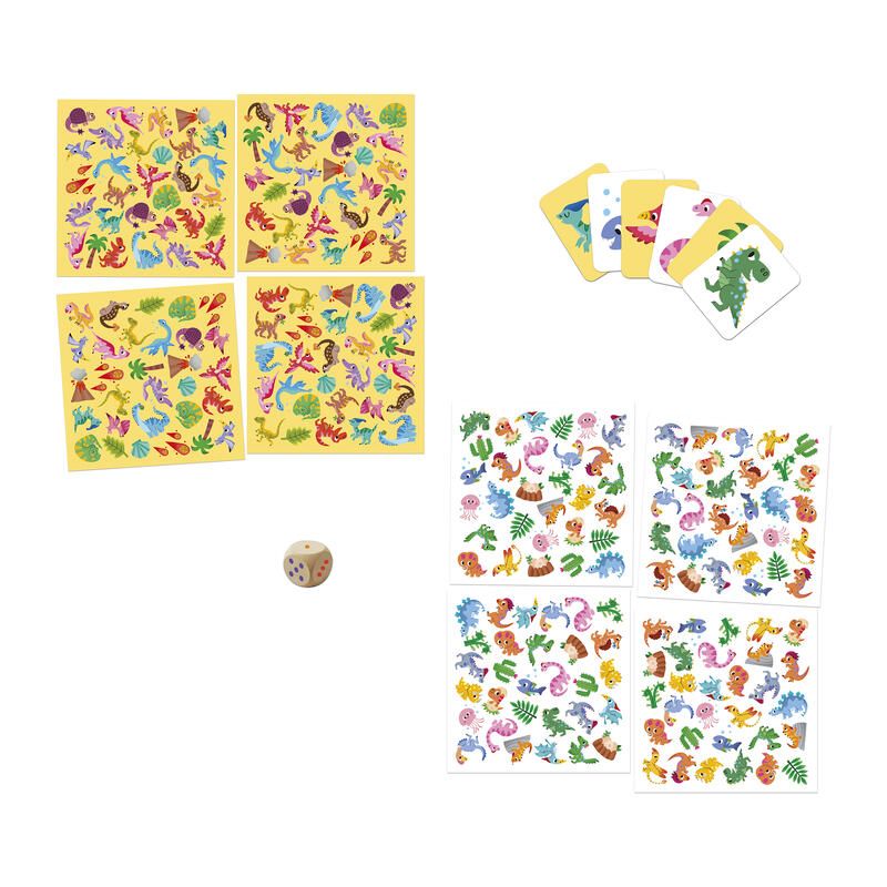 Jeux de société mon premier cherche et trouve Dinos - janod