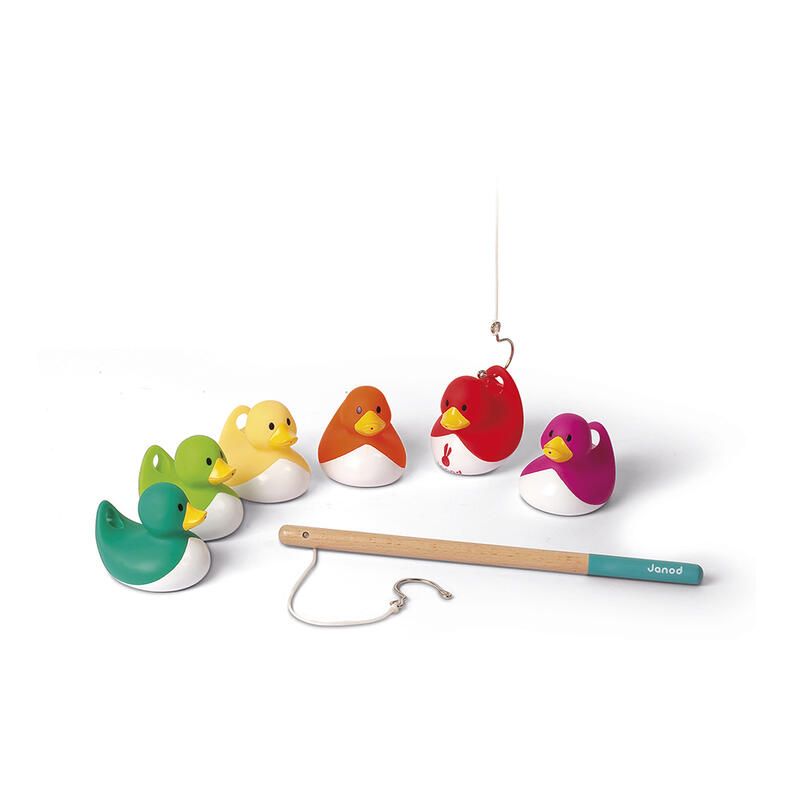 Ducky Peche A La Ligne Multicolore - janod