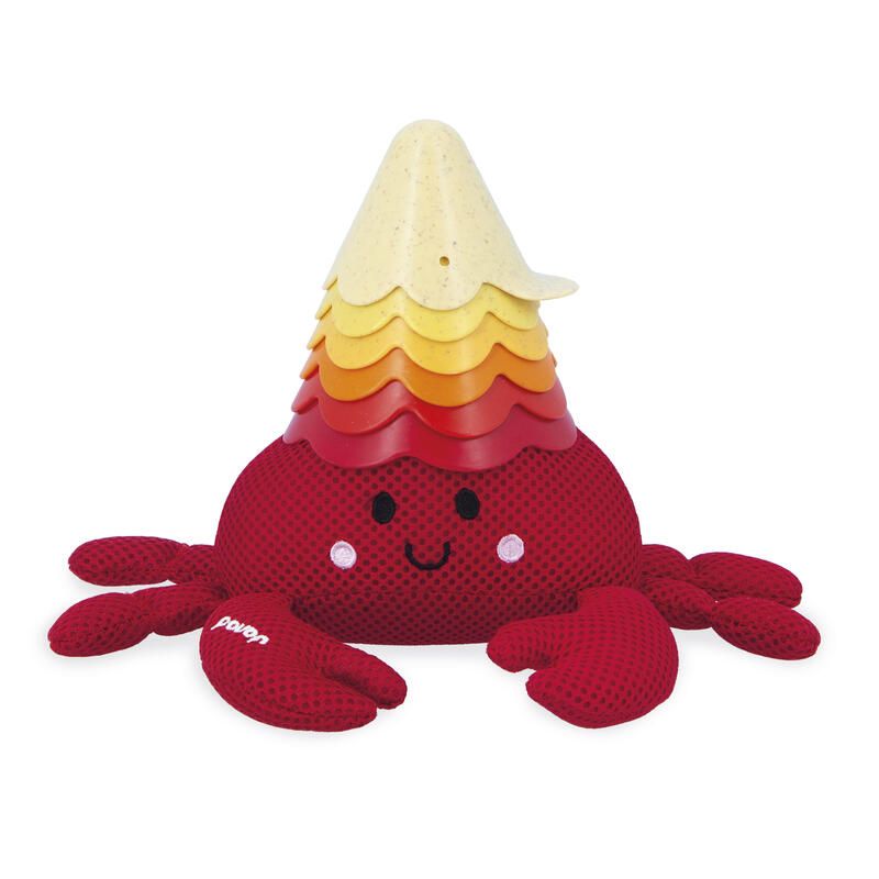 Jouet de bain Bernard et sa coquille - Rouge - janod
