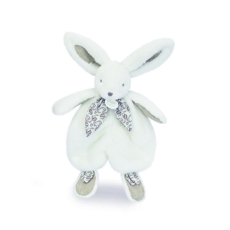 Doudou lapin 29cm Blanc - doudou et compagnie