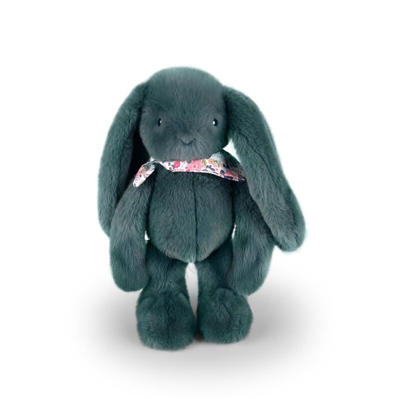 Peluche lapin Fleurette 35cm Vert - doudou et compagnie