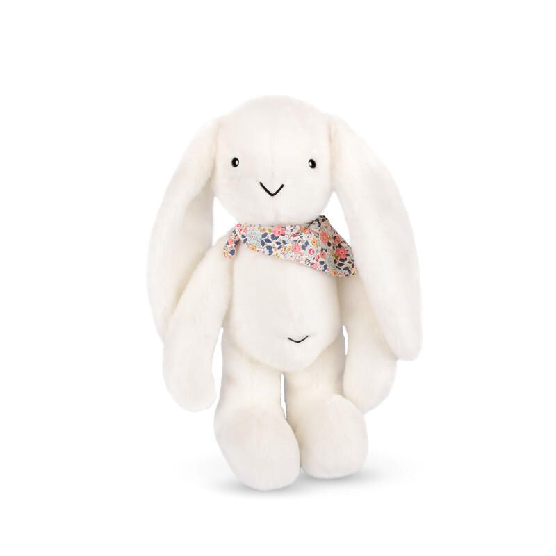Peluche lapin Fleurette 50cm Blanc - doudou et compagnie