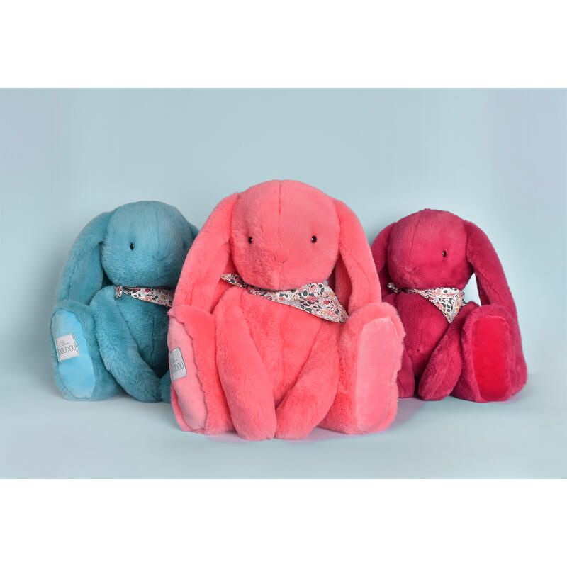 Peluche lapin Fleurette 50cm Rose - doudou et compagnie