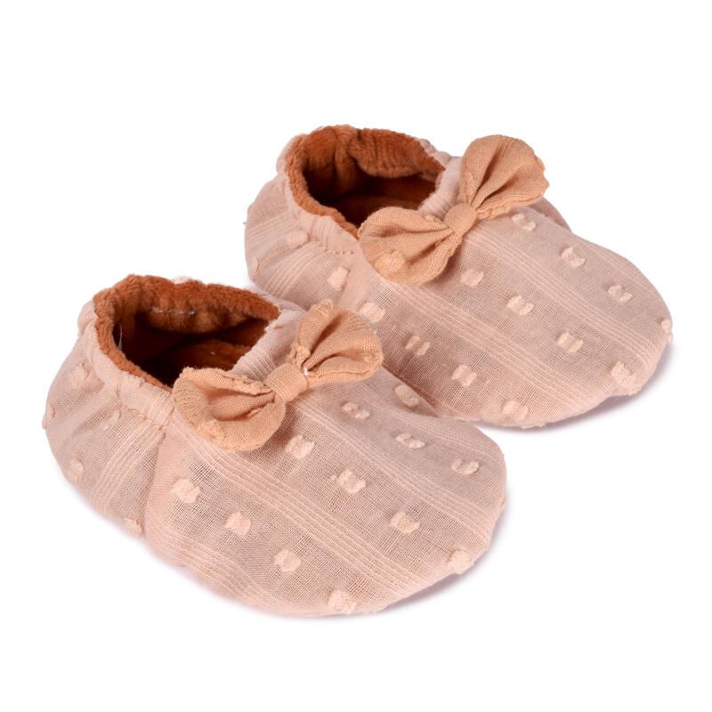 Coffret Mina doudou et chaussons Marron - doudou et compagnie