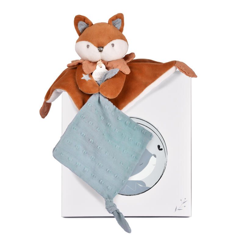 Doudou attache-sucette Timo 20cm Marron - doudou et compagnie