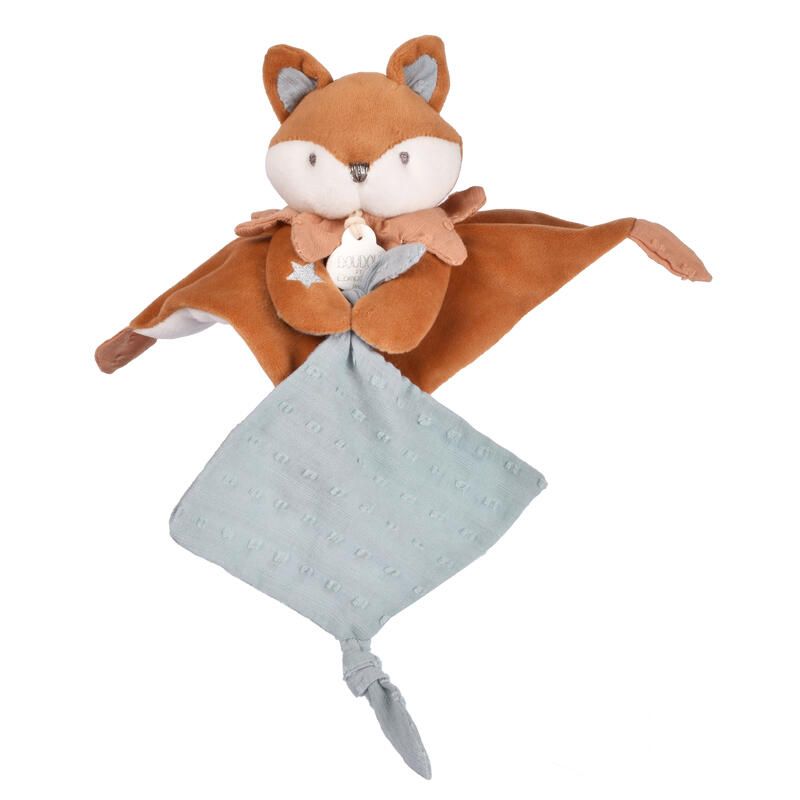 Doudou attache-sucette Timo 20cm Marron - doudou et compagnie